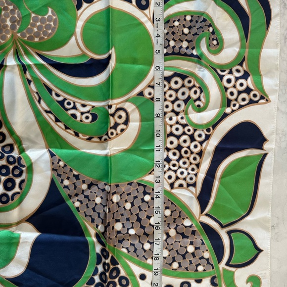 Colorful Patterned Square Scarf - Picture 6 of 8